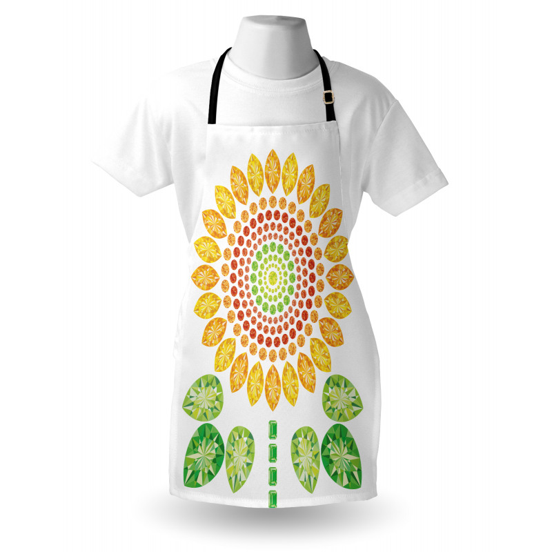 Sunflower Mandala Design Apron