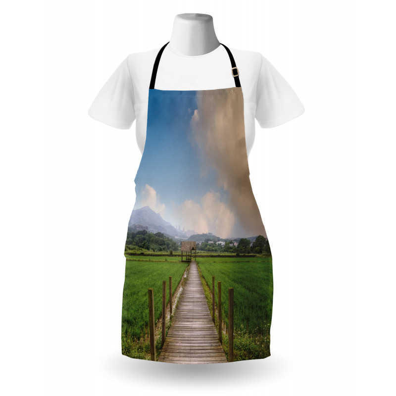 Wooden Rural Path Apron