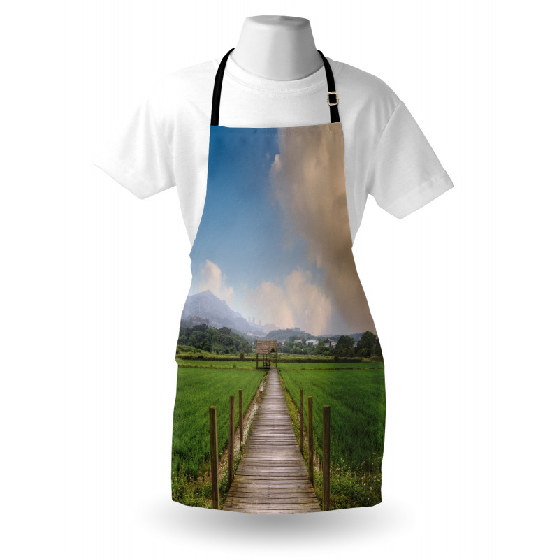 Wooden Rural Path Apron