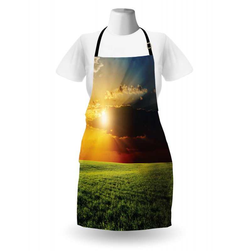 Dark Clouds Sunset Apron