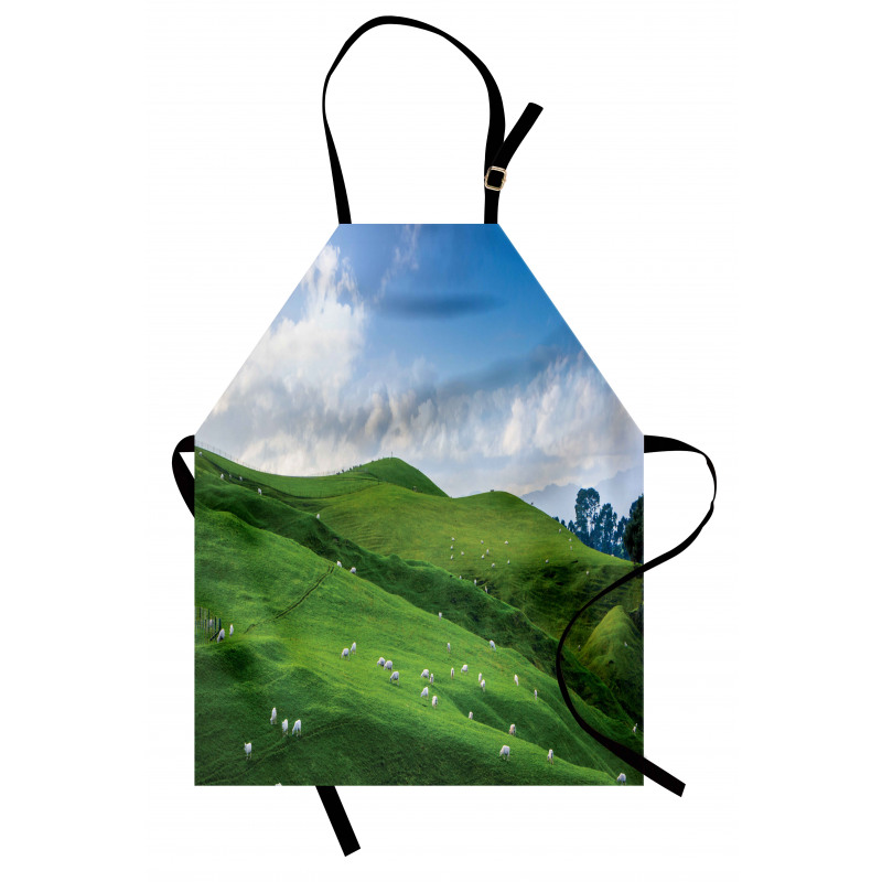 Sheep and Blue Sky Apron