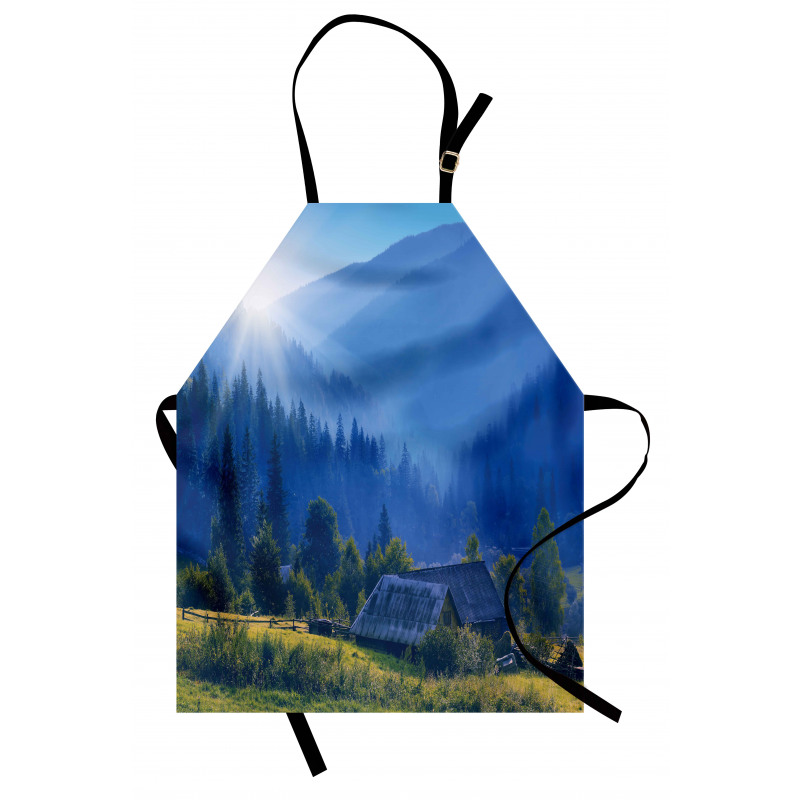 Mountain Village Ukraine Apron