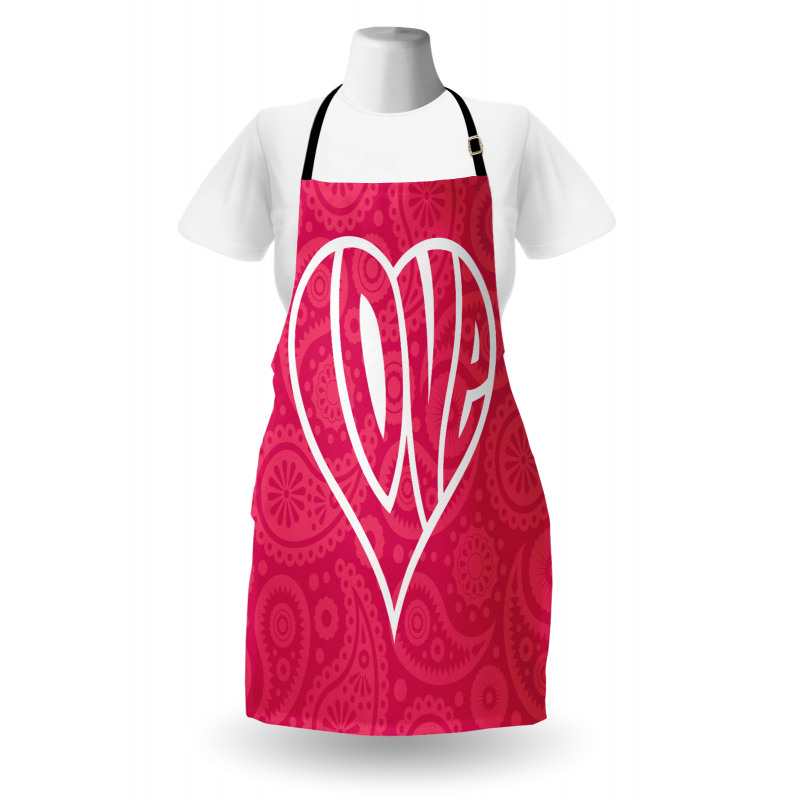 Retro Big Heart Apron