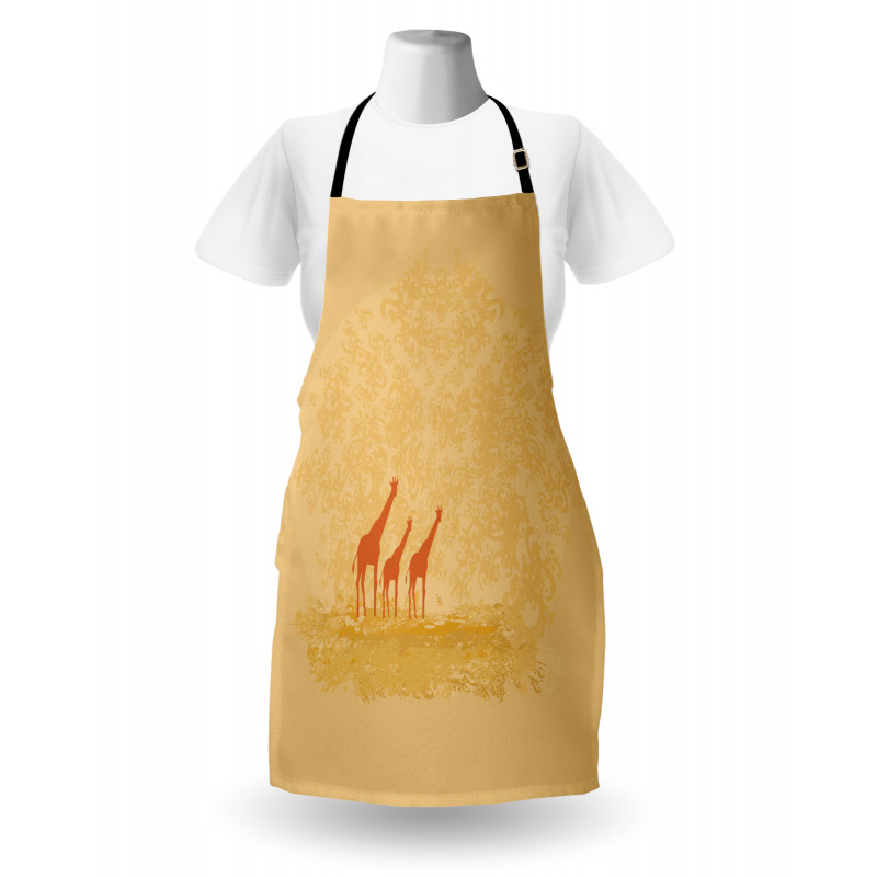 Retro Safari Giraffes Apron