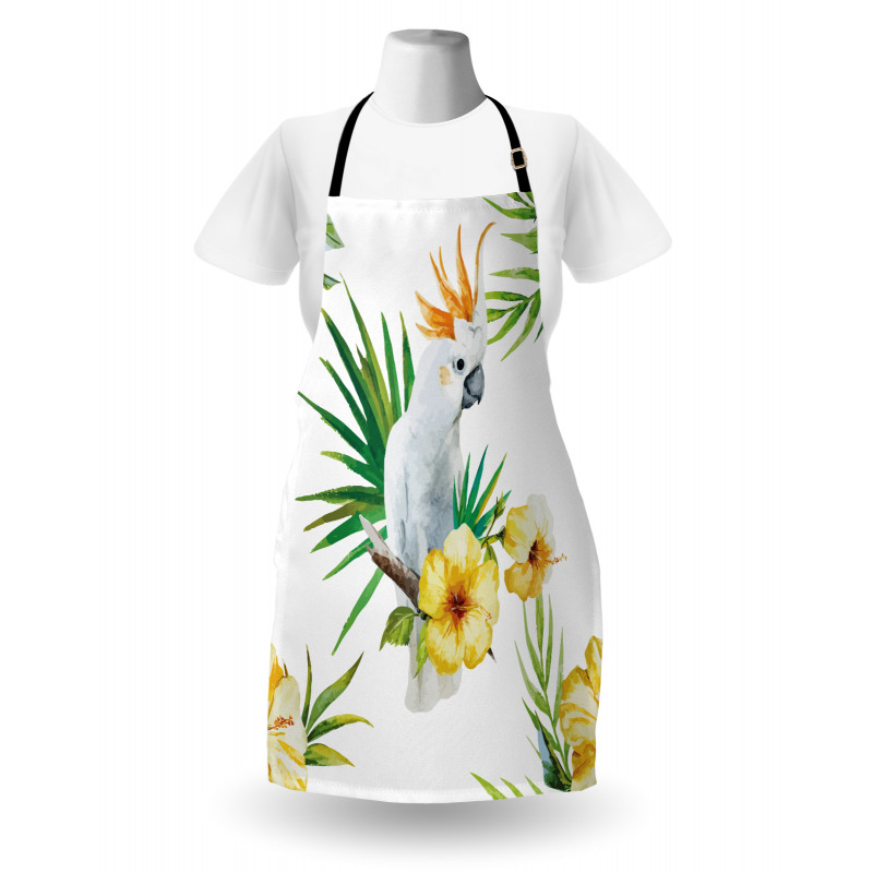 Hibiscus with Wild Birds Apron