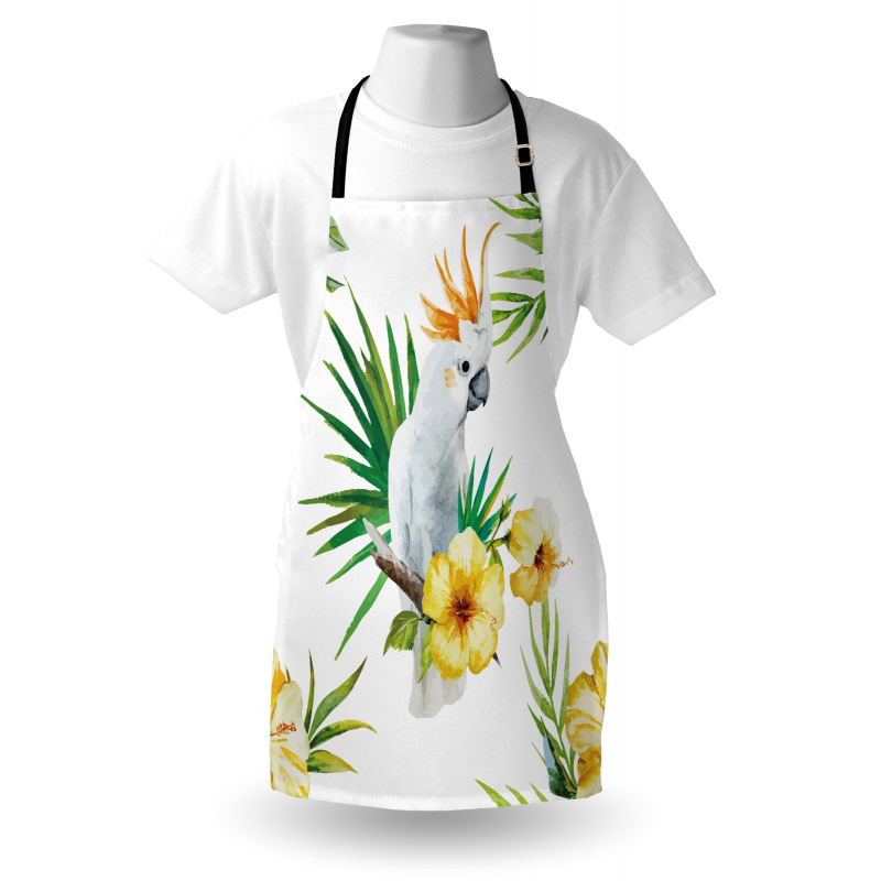 Hibiscus with Wild Birds Apron