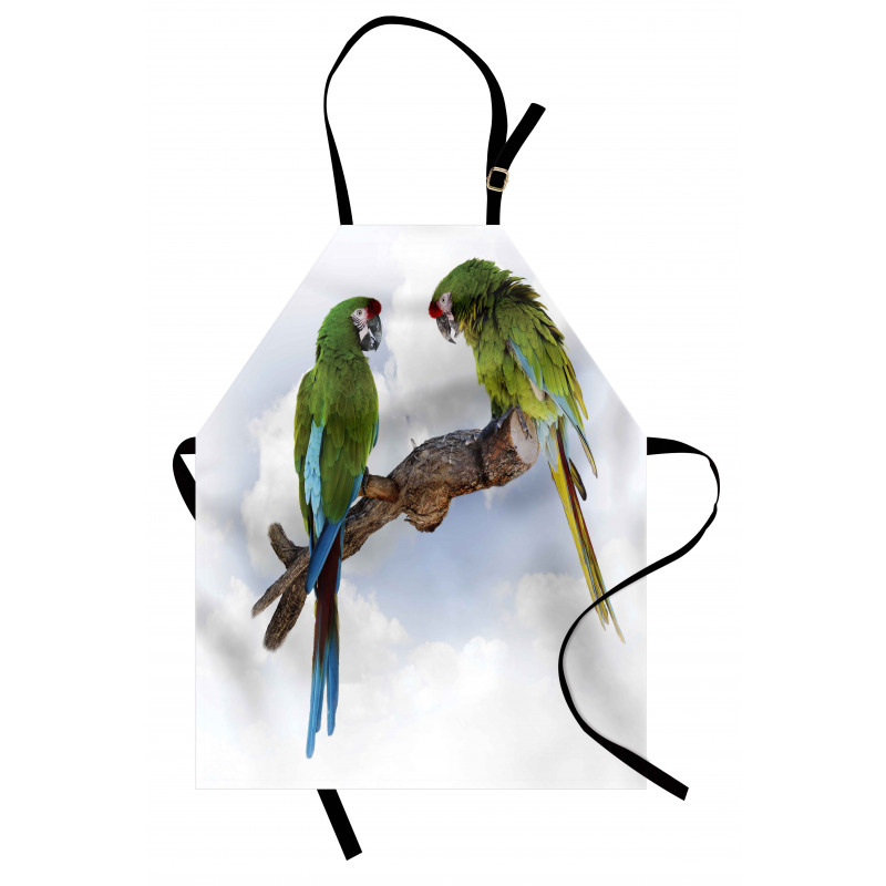 2 Parrot Macaw Bird Apron