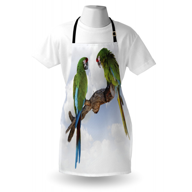 2 Parrot Macaw Bird Apron