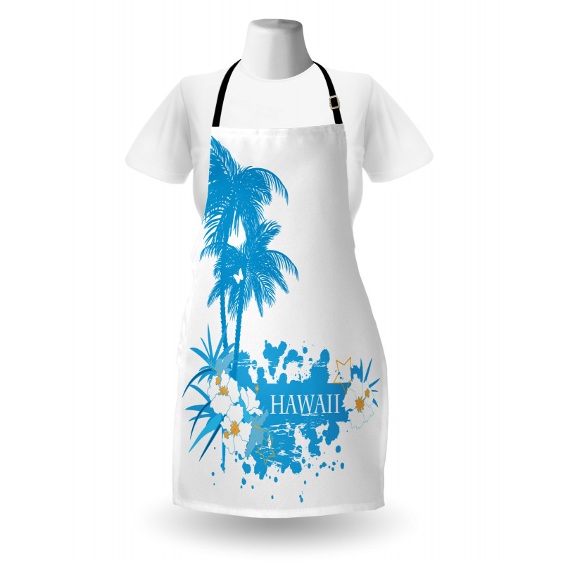 Hawaiian Island Aqua Apron