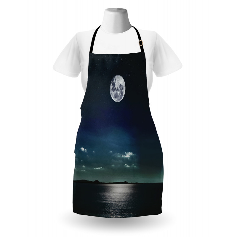 Full Moon in the Sea Apron