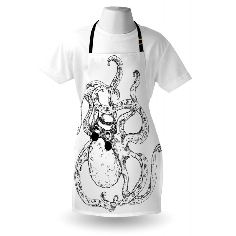 Hipster Animal Sketch Apron