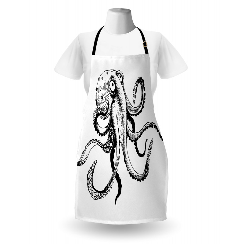 Comic Funny Art Doodle Apron