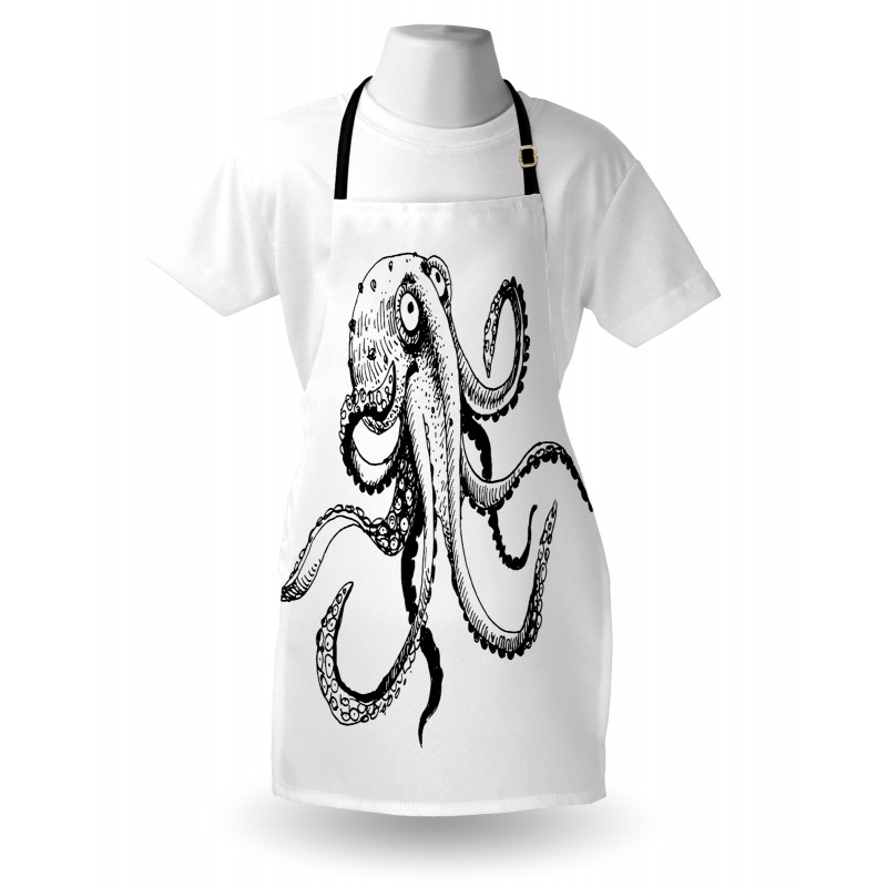 Comic Funny Art Doodle Apron