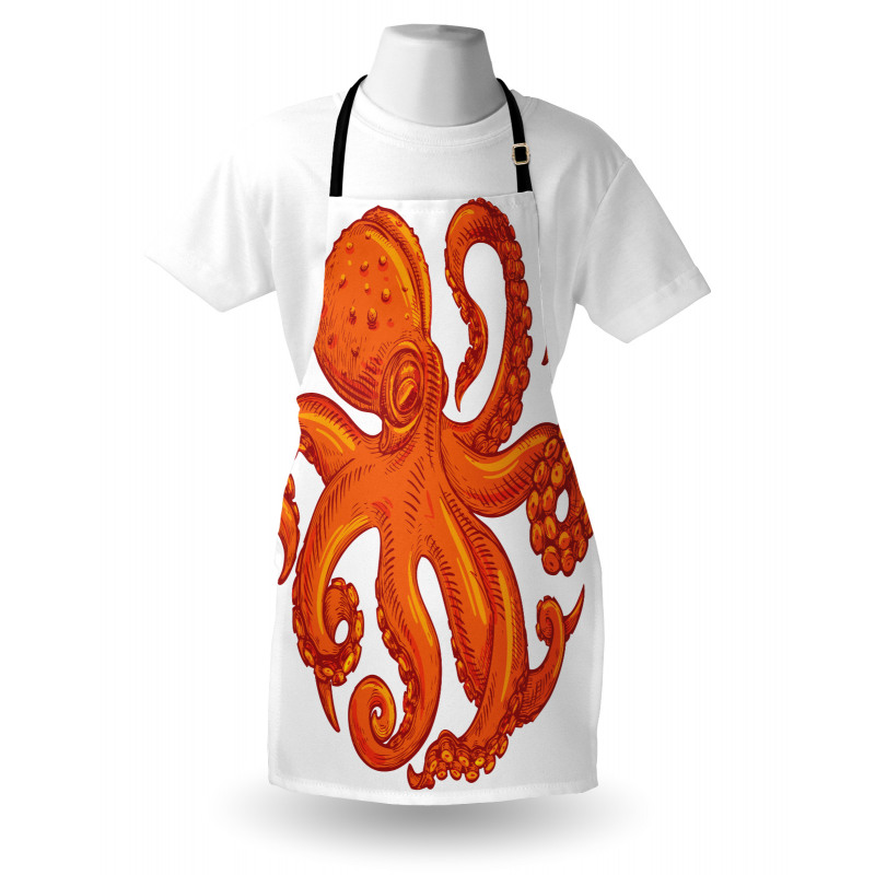 Orange Animal Wildlife Apron