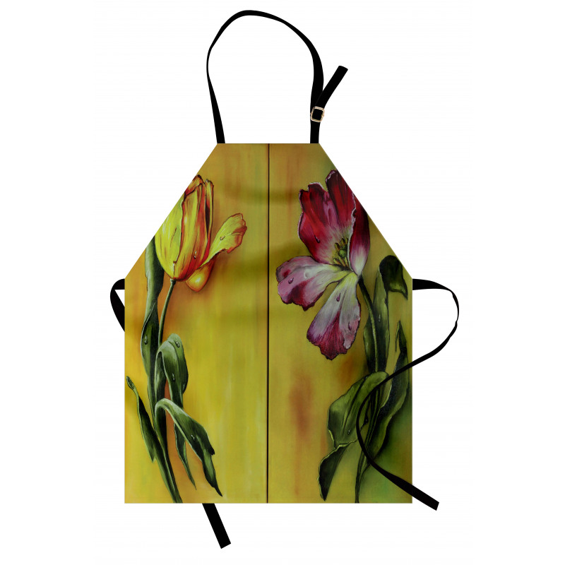 Retro Flower Painting Apron