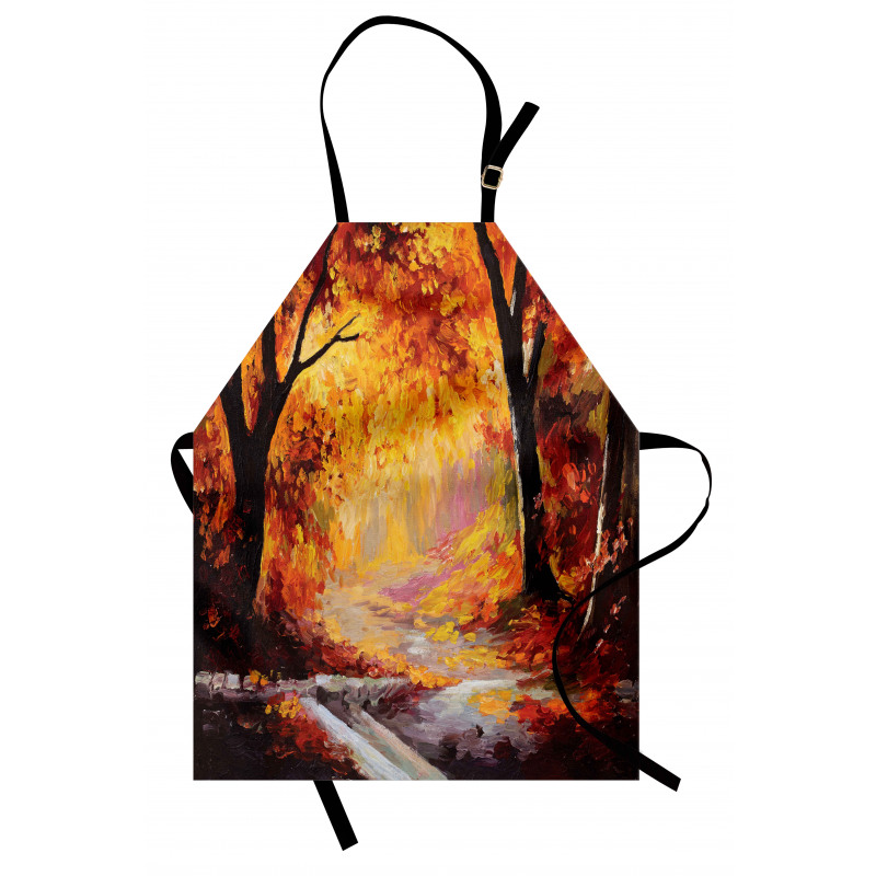 Forest Trees Leaves Apron