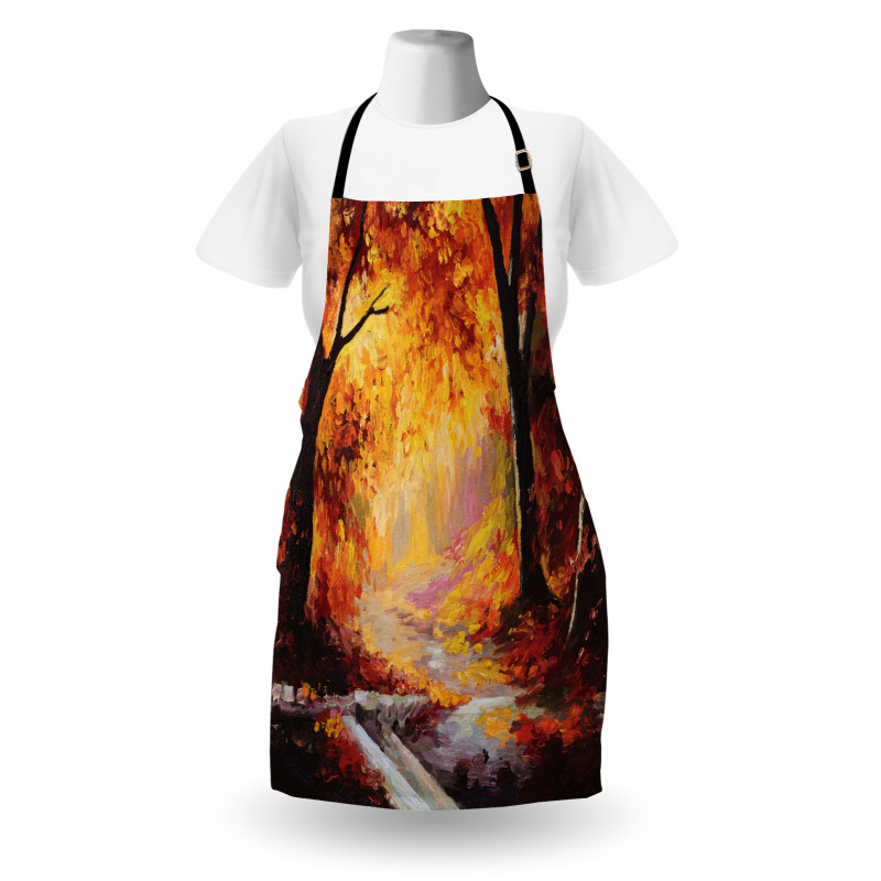 Forest Trees Leaves Apron