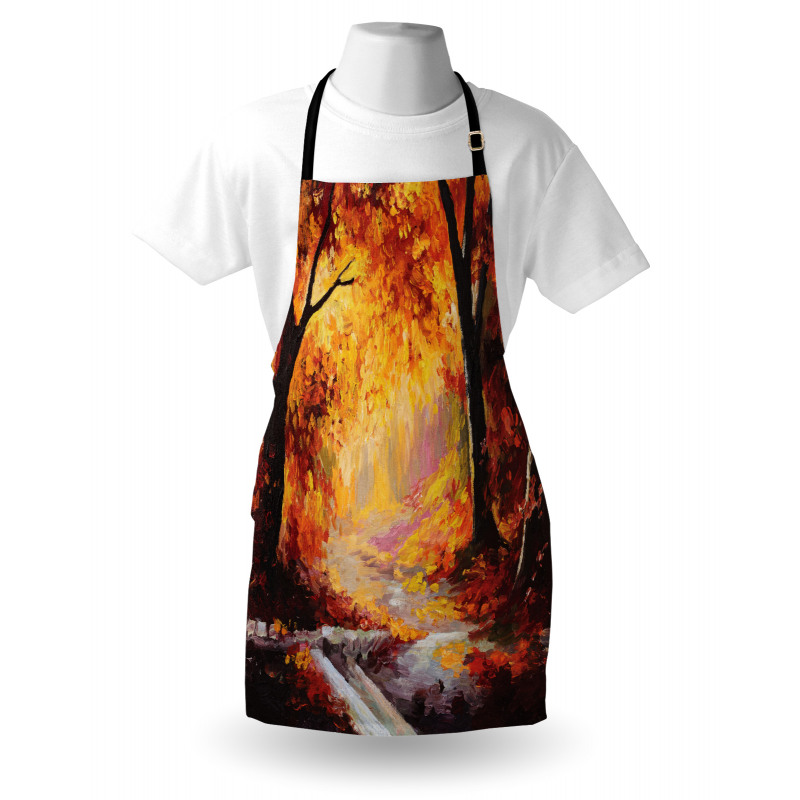 Forest Trees Leaves Apron