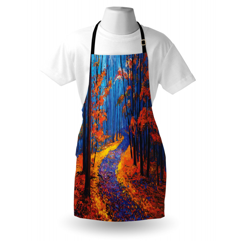 Forest in Fall Season Apron