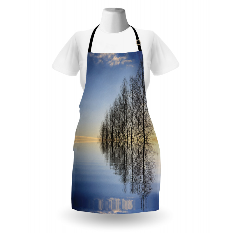 Frozen Lake in Nature Apron