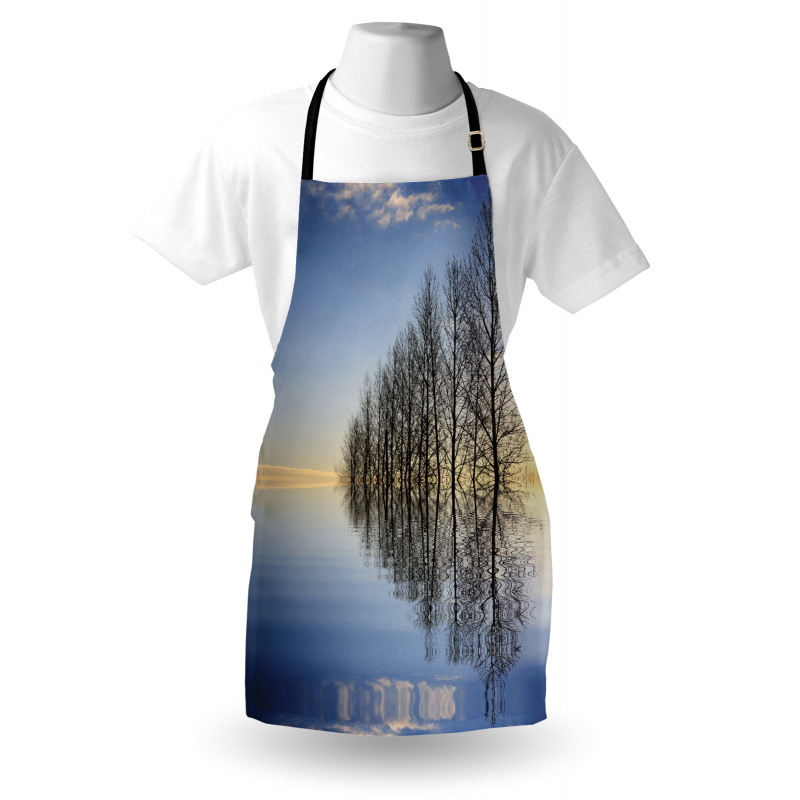 Frozen Lake in Nature Apron