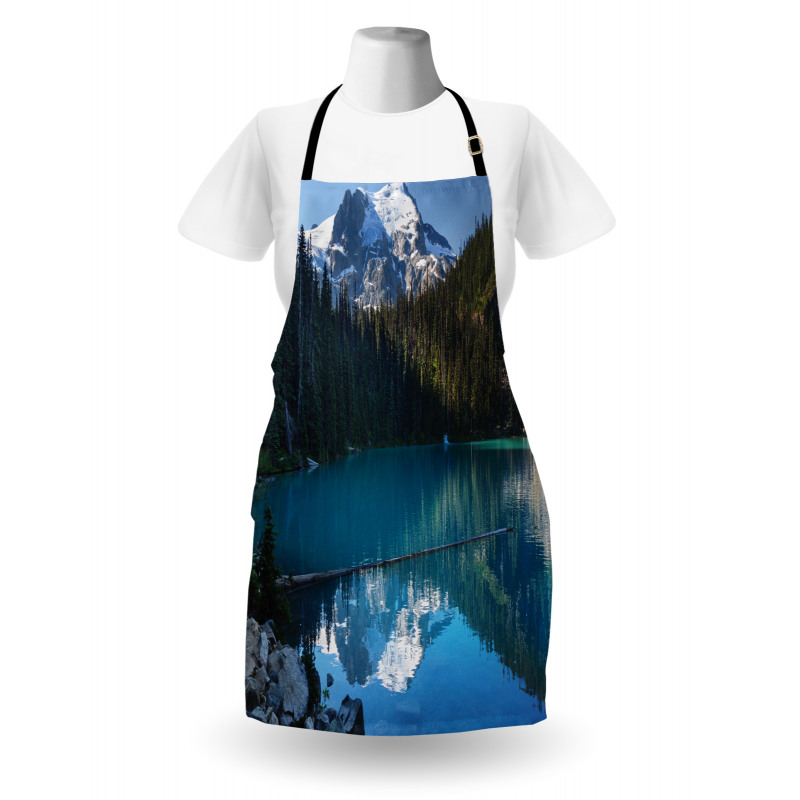 Snowy Frozen Mountain Apron