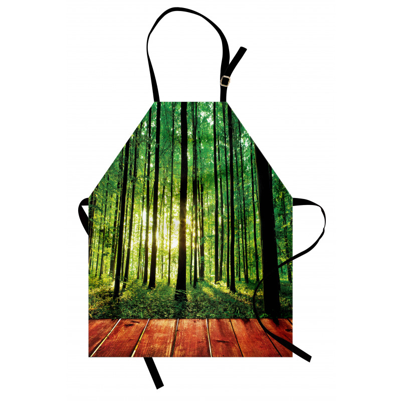 Sunlight Forest Trees Apron