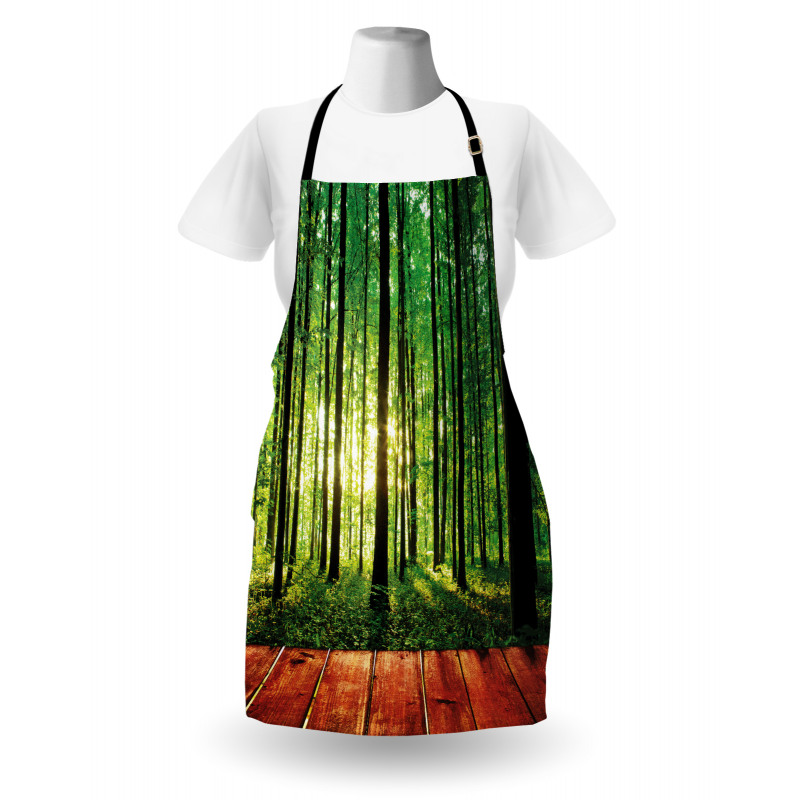 Sunlight Forest Trees Apron