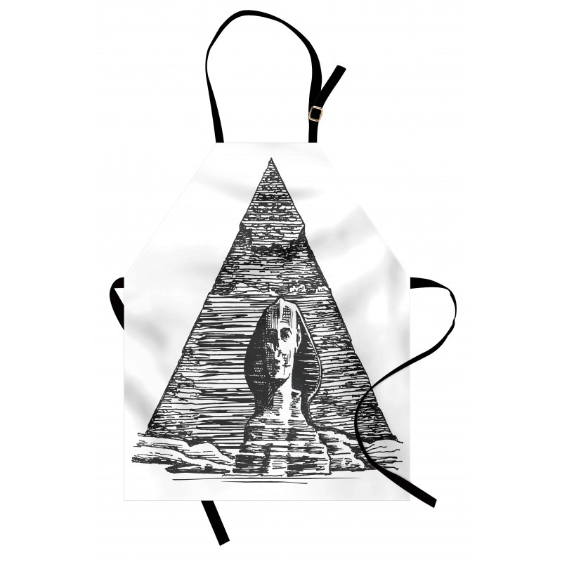 Sphinx Pyramid Sketch Apron