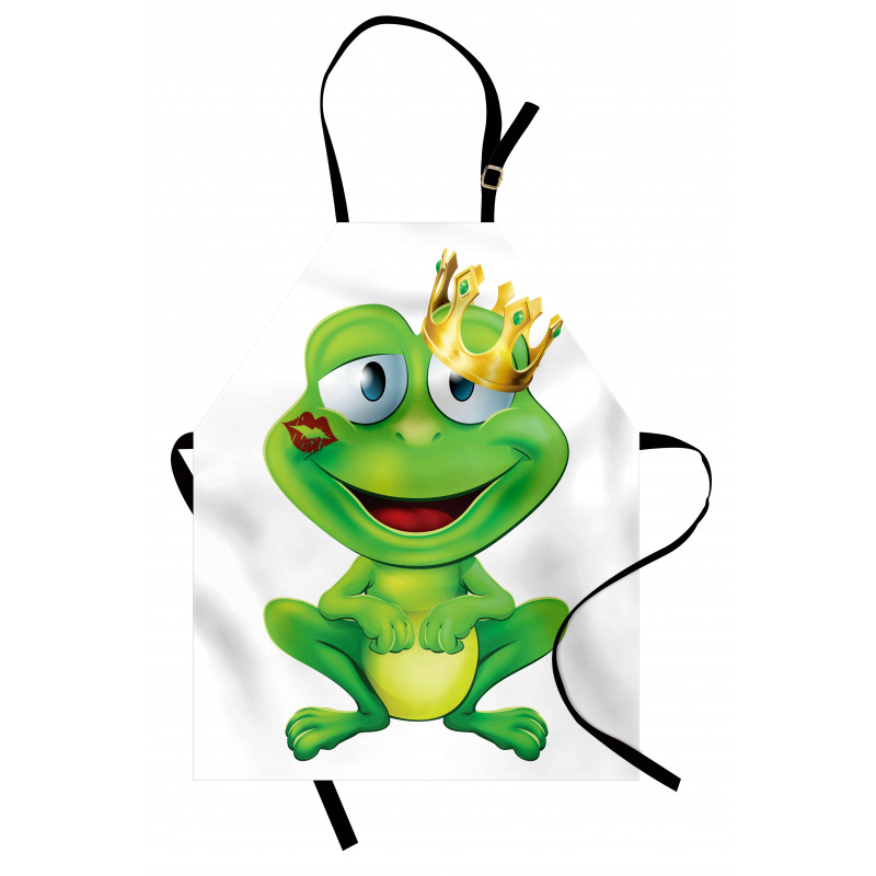 Crown Frog Prince Apron