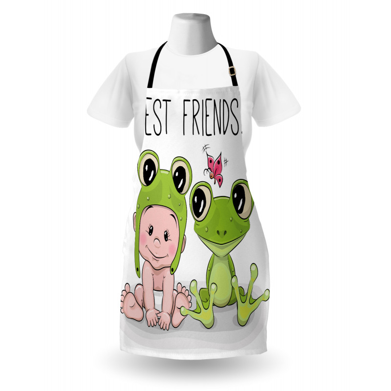 Baby Frog Love Friends Apron