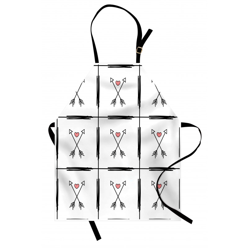 Arrow Hearts Pattern Apron