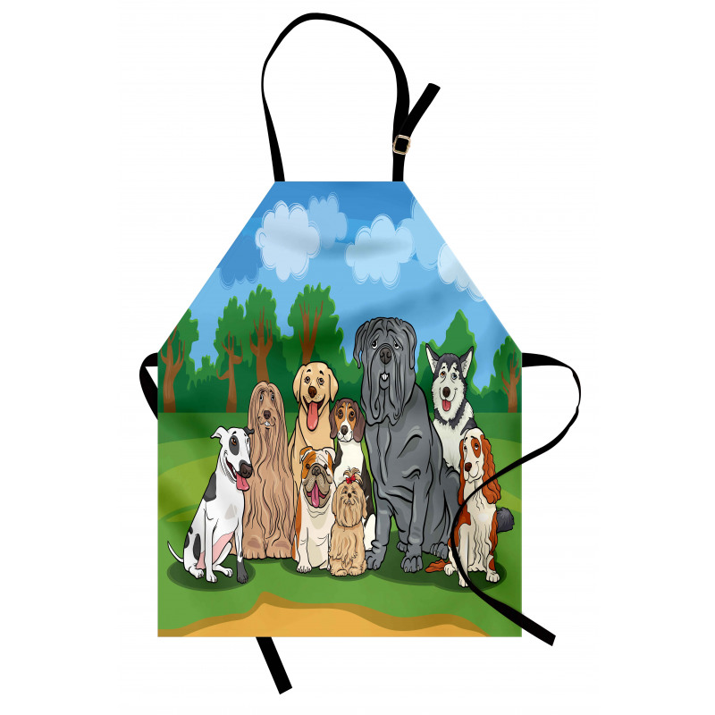 Park Landscape and Dogs Apron