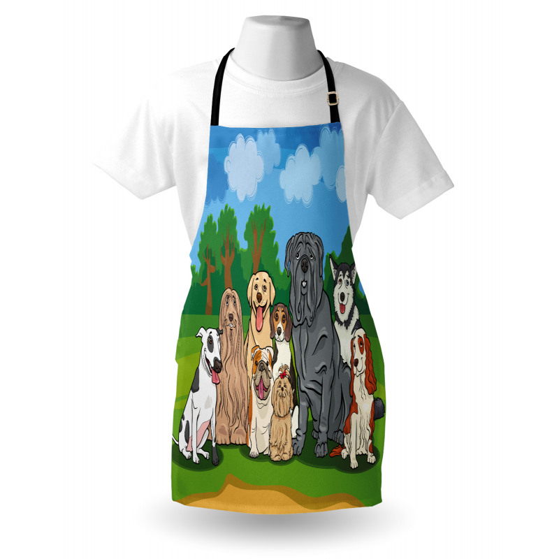 Park Landscape and Dogs Apron