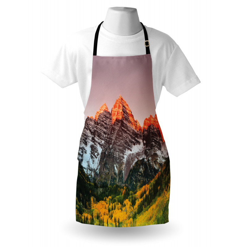 America Mountain Peaks Apron