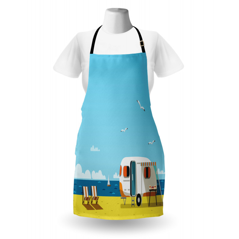 Coastline Clouds Scenery Apron