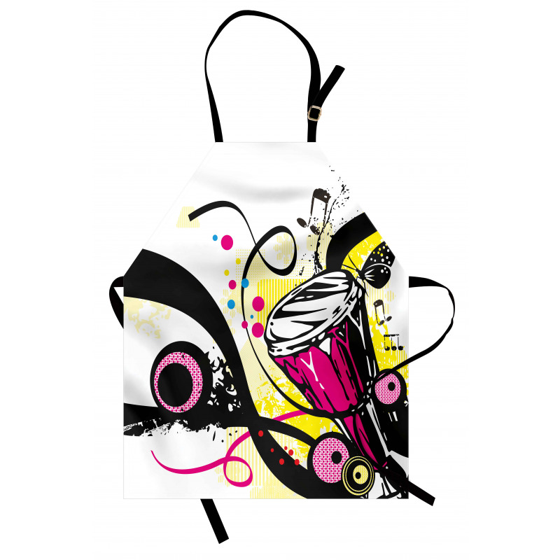 Retro Musical Abstract Art Apron