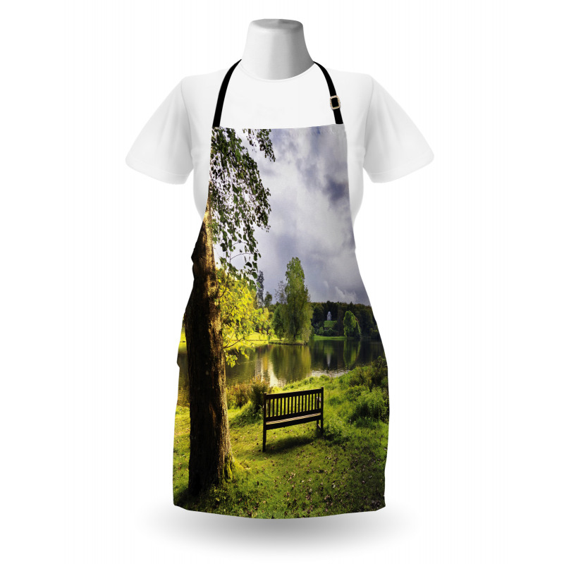 Stourhead Cloudy Scene Apron