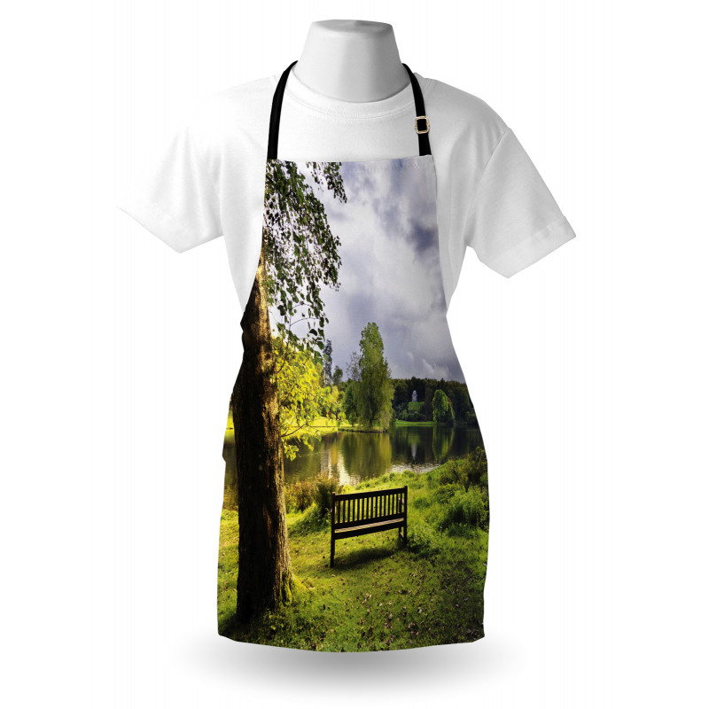 Stourhead Cloudy Scene Apron