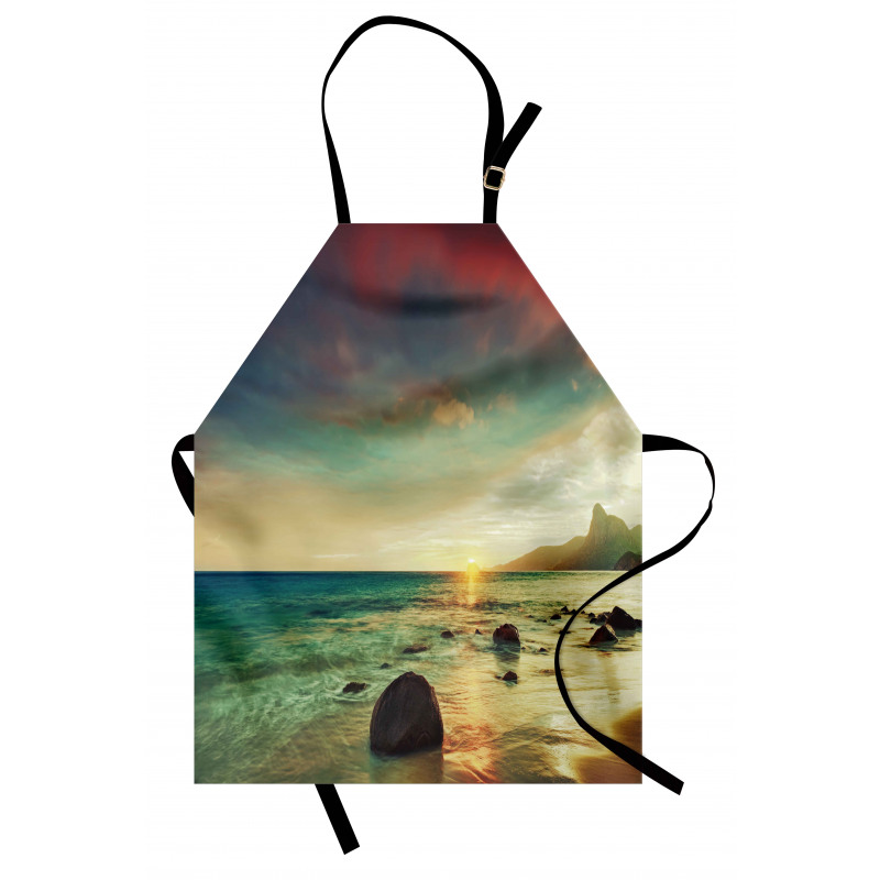 Dramatic Sunrise Tropical Apron