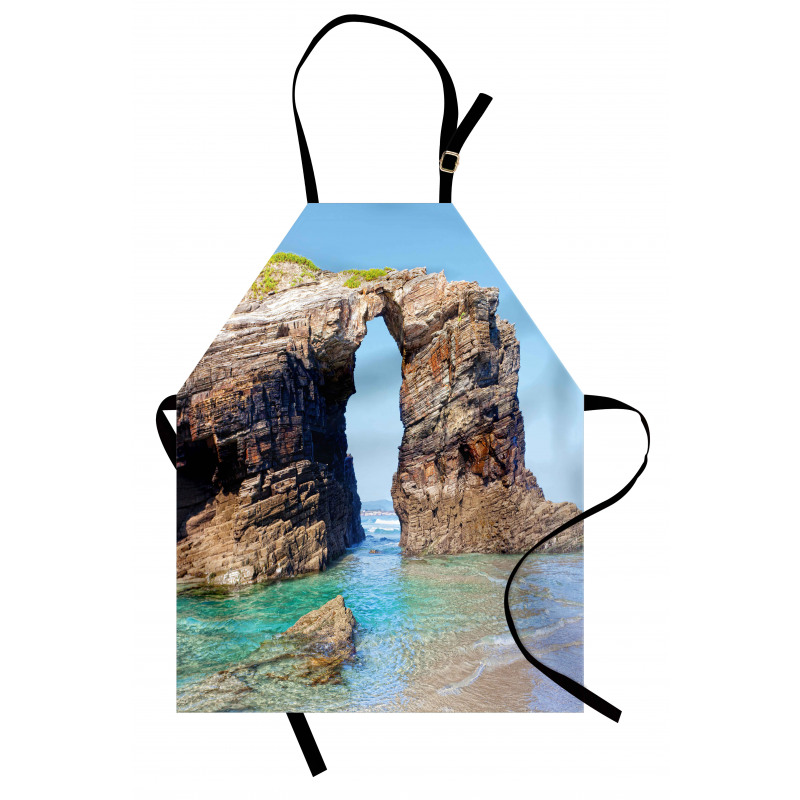 Spanish Seacoast Scenery Apron