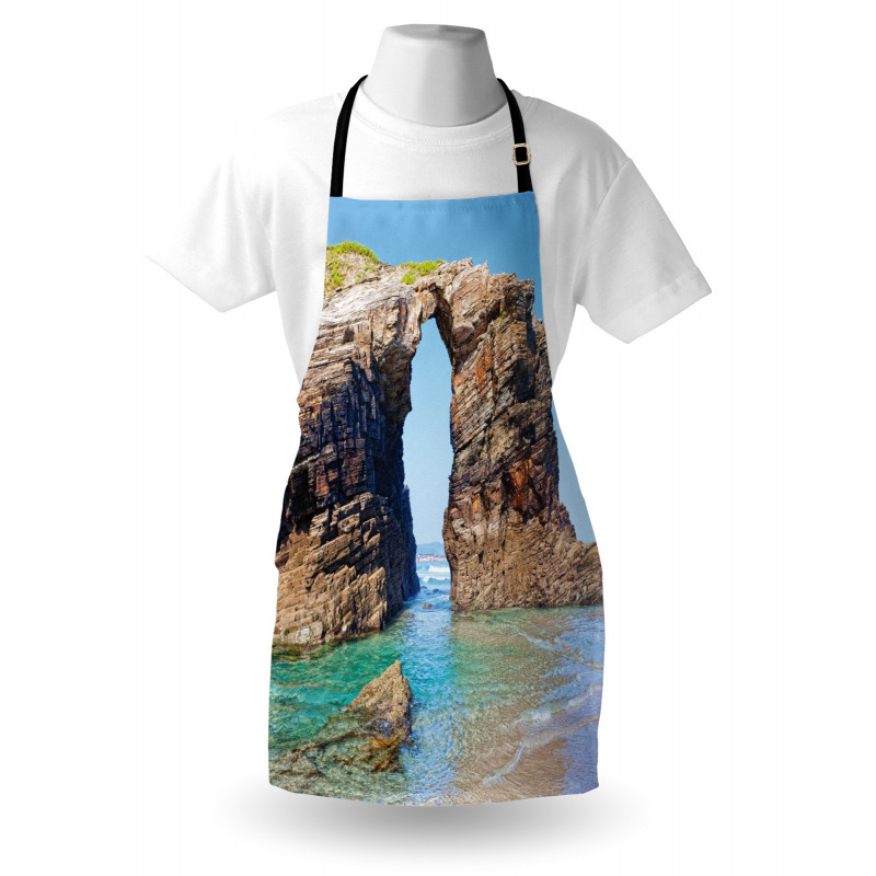 Spanish Seacoast Scenery Apron