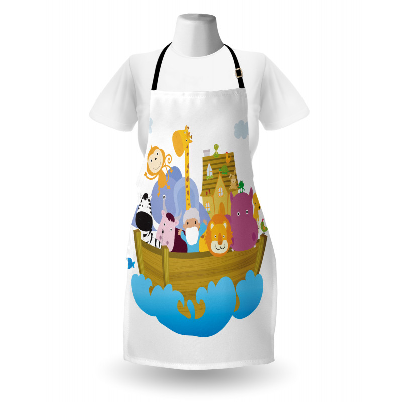 Boat Journey Cartoon Apron