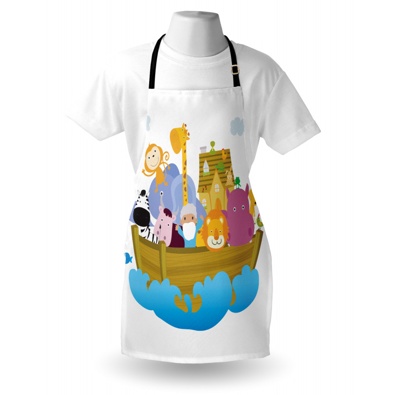 Boat Journey Cartoon Apron