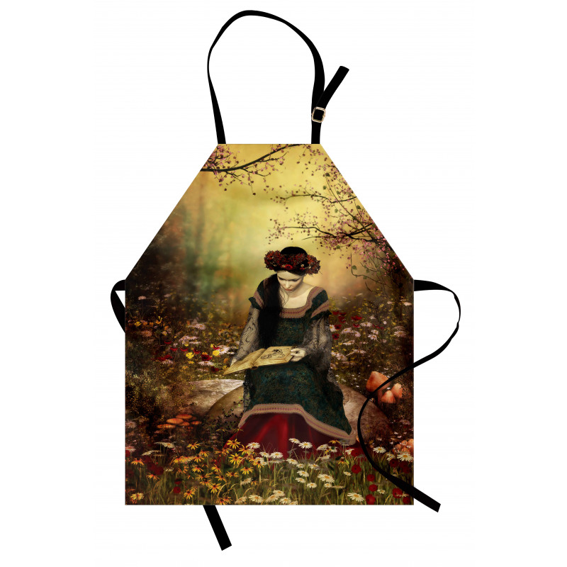 Lady with Book Apron