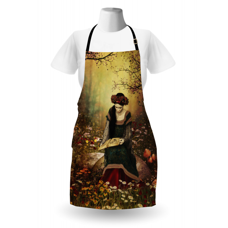 Lady with Book Apron