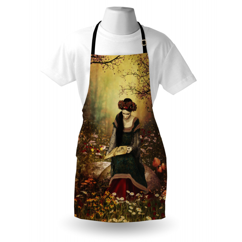 Lady with Book Apron