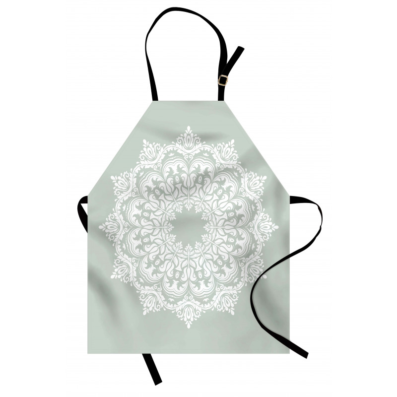 Damask Floral Motifs Apron