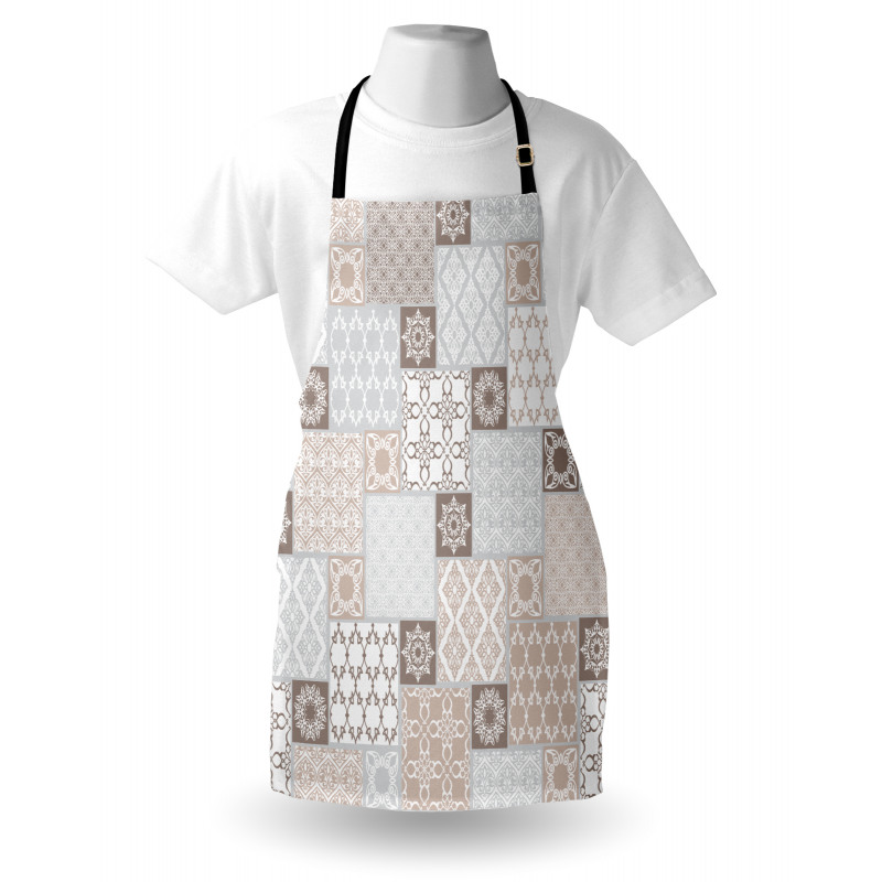 Pastel Oriental Motif Apron