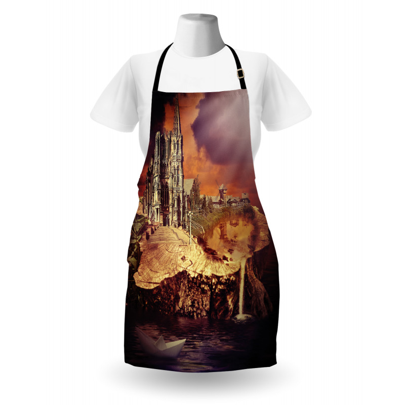 Fantasy Castle Village Apron